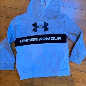 Under Armour Gray and Black Kids Hoodie